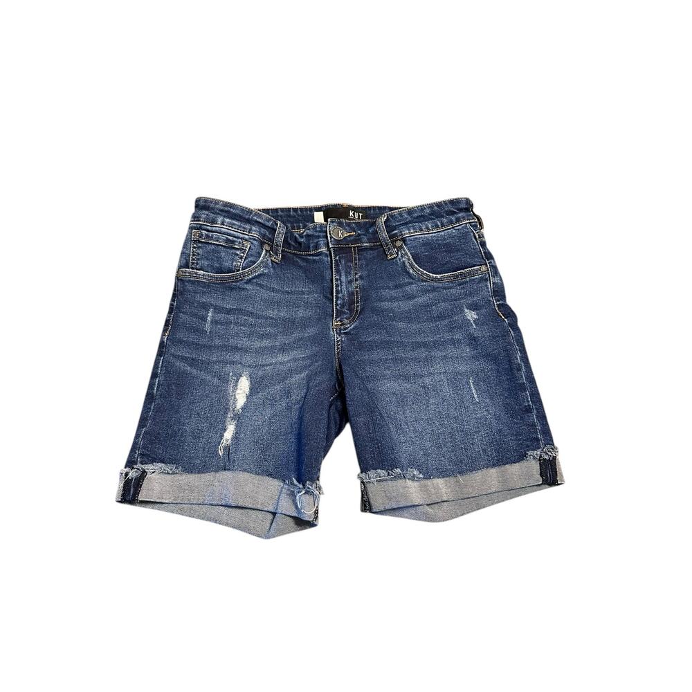 Kut From The Kloth Bermuda Denim Shorts Size 6 Style KS0407MB7